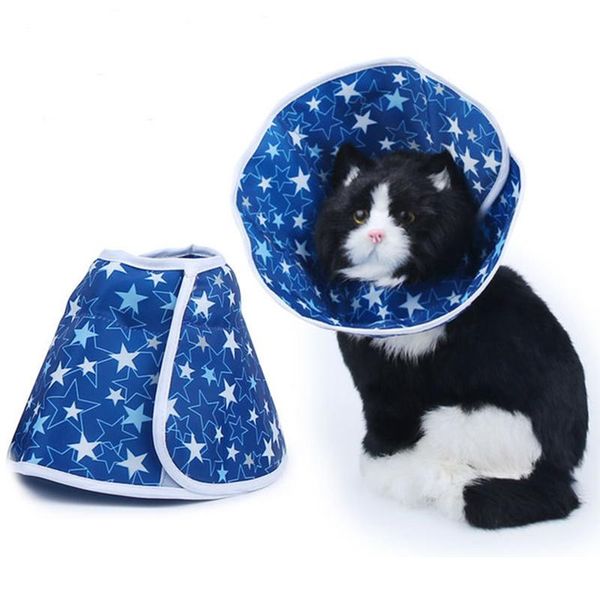

cat collars & leads arrival ardemer soft cloth star elizabeth pet collar adjustable cone protective neck for sale