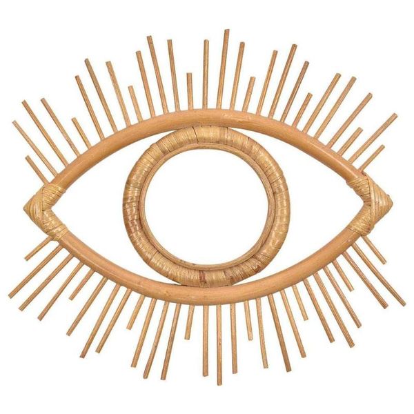 

mirrors handmade hanging rattan innovative art decoration round makeup wall mirror dressing bathroom hang woven craft frame