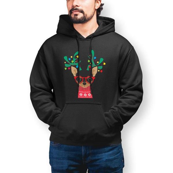 

men's hoodies & sweatshirts chihuahua cotton streetwear pullover hoodie warm long sleeve cool xxl mens, Black