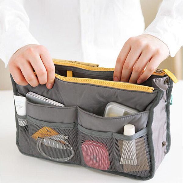 

women lady travel insert handbag organiser purse large liner organizer makeup bags for tidy bag storage cosmetic & cases