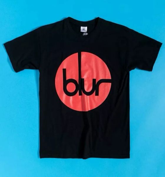 

official black blur circle logo t-shirt, White;black