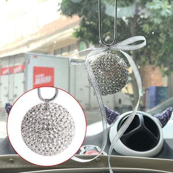 

interior decorations car rear view mirror diamond pendant for smart 450 451 453 fortwo forfour accessories ornament styling