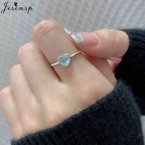 

new korea vintage colorful stone metallic chain trendy geometry hit rings set for women girls bridal jewelry elegant accessories g1125, Slivery;golden