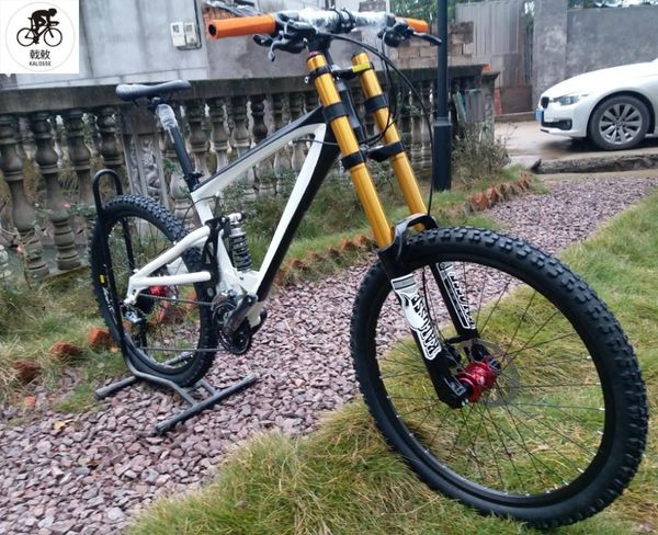 

kalosse slx 22 speed full suspension bicycle hydraulic brakes mountain downhill dh bike 26*2.35inch bikes