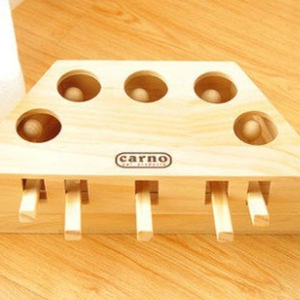 

cat toys interactive pet toy play catch playing solid wood hamster machine cartoon funny
