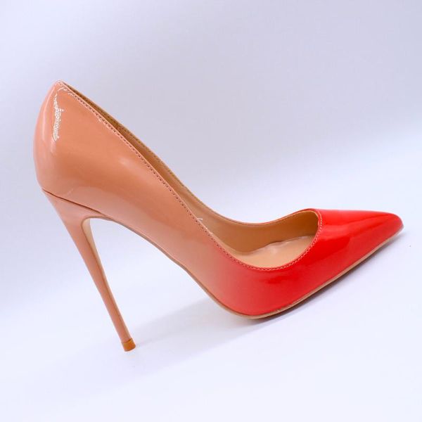 

fashion women pumps lady red nude patent pointy toe high heels shoes size33-43 12cm 10cm 8cm stiletto heeled dress, Black