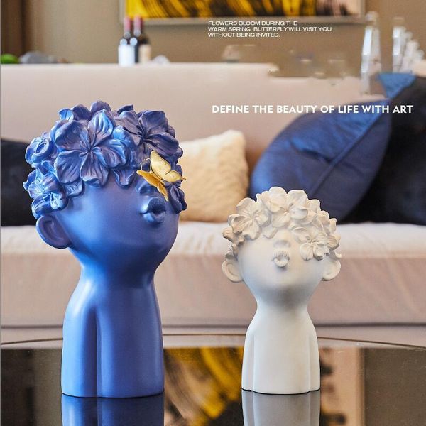 

decorative objects & figurines nordic resin figure cute butterfly boy sculpture gifts home furnishing crafts decoration el room table orname