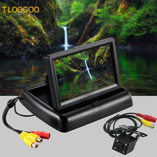 

car rear view cameras& parking sensors 4.3inch tft-lcd digital monitor hd lcd display led camera good night vision