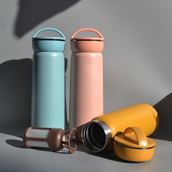 

water bottles 350ml316 stainless steel vacuum flask portable travel mug thermocup with tea coffee filter insulated cup