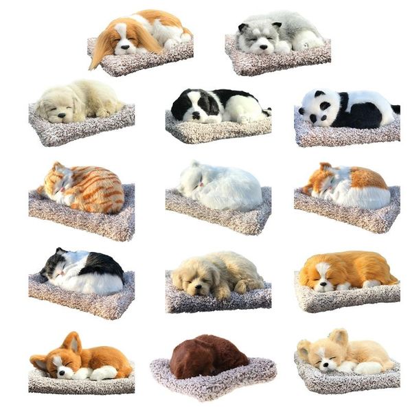

interior decorations stuffed toys lovely simulation animal doll plush sleeping dogs toy