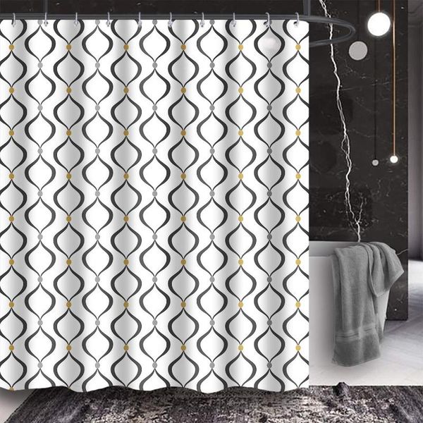 

shower curtains waterproof curtain lantern bathroom polyester fabric bath mildew for home decor with 10 hook