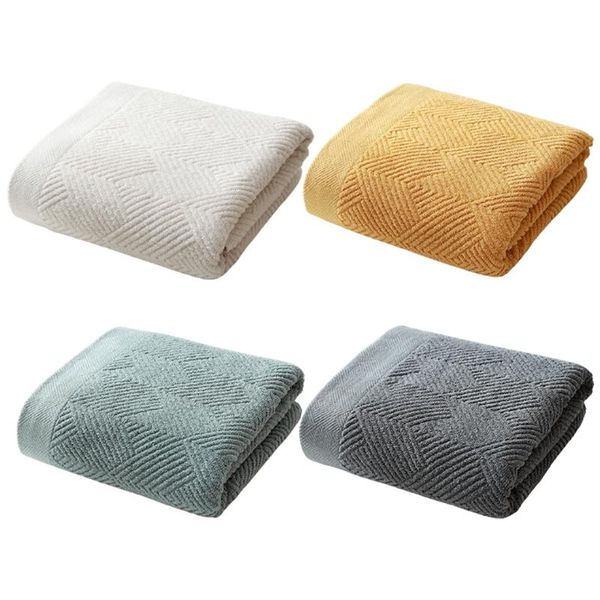 

towel 70x140cm cotton bath solid color wavy striped absorbent bathroom washcloth m6ce