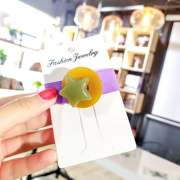 

hair accessories cute star rubber bands for women elastic band girls quietly elegant lovely ladies headwear1, Slivery;white