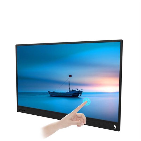 

monitors slim touch portable lcd hd monitor 15inch usb type c -compatible touchscreens with battery for lapphone switch ps4