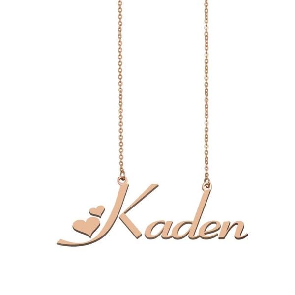 

pendant necklaces kaden name necklace , custom for women girls friends birthday wedding christmas mother days gift, Silver
