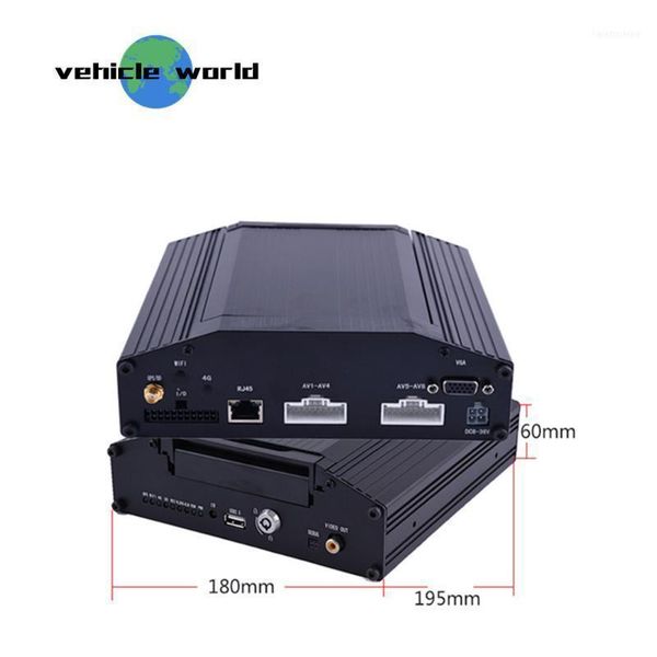 

h.264 720p ahd 1.0mp hdd 8ch school bus trailer truck taxi vehicle car mobile dvr with gps11, Black;white