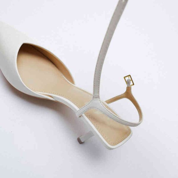 

sandals lmcavasun sapatos femininos primavera novo branco tornozelo cinta salto alto stiletto sandÃ¡lias j3s4, Black