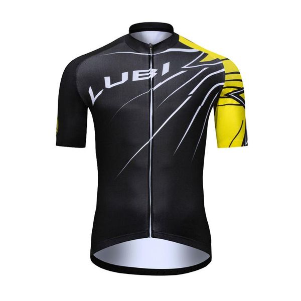 

racing jackets lubi cycling jersey pro team summer short sleeve men's downhill mtb bicycle clothing motocross quick dry bike shirt, Black;red