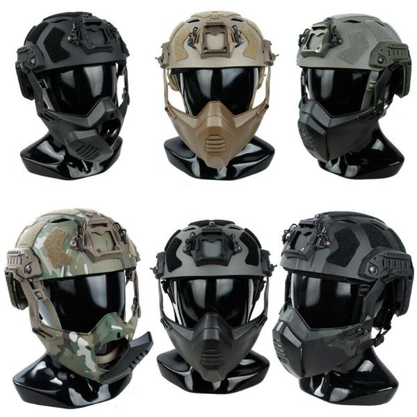 

cycling helmets sf tactical with holes and masks tmc3217