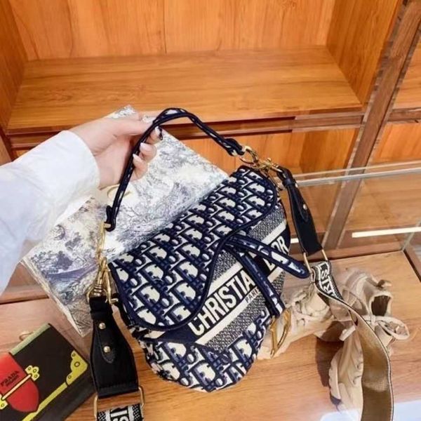 

bag women's new saddle bag embroidered canvas versatile fashion one shoulder messenger bag ysj