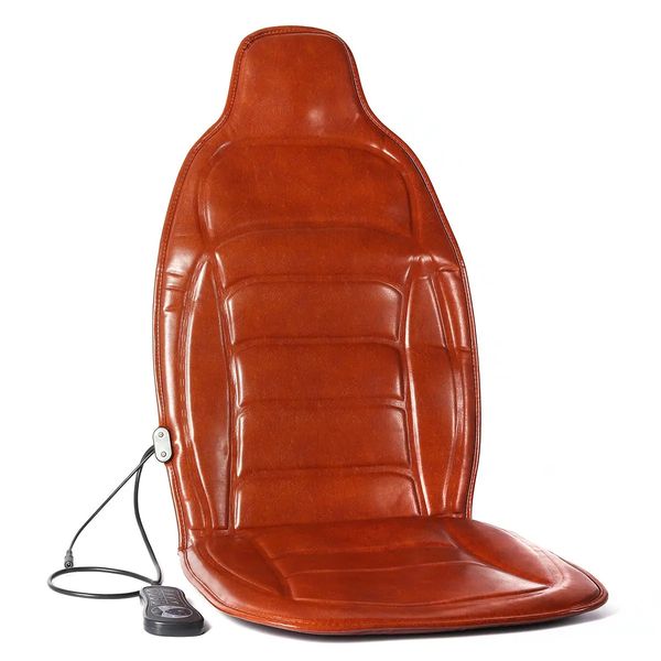 

dc 12v car household heated full body massage seat cushion back lumbar pain relief vibration massager ac 110v-240v