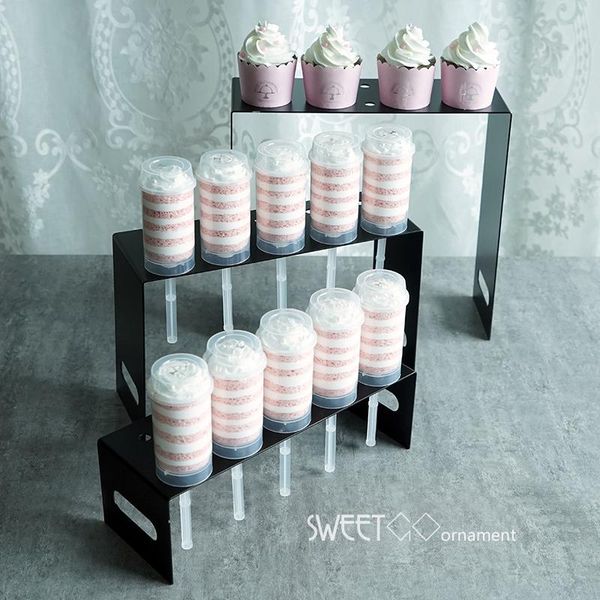 

other bakeware 10 hole black puch cake stand makeup brush storage dessert decorators home decoration table fitting