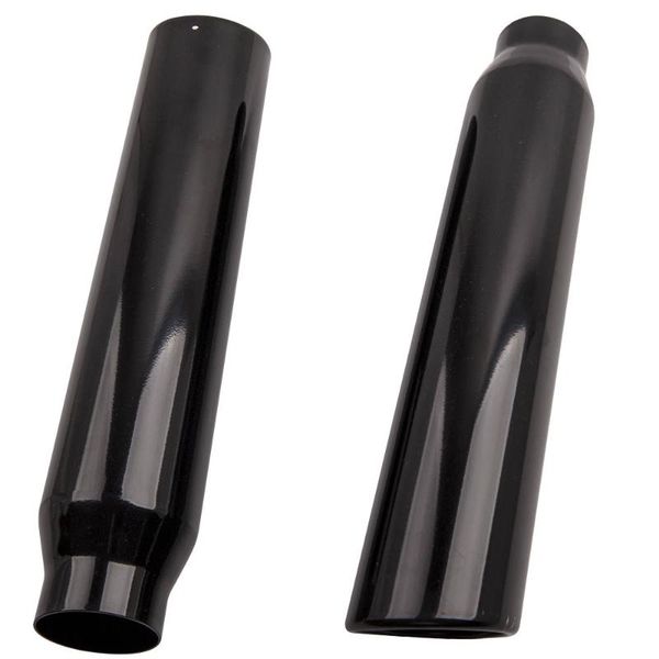 

manifold & parts 1 pair stainless steel 2.5" inlet 3.5" outlet 18"long exhaust tip weld on black