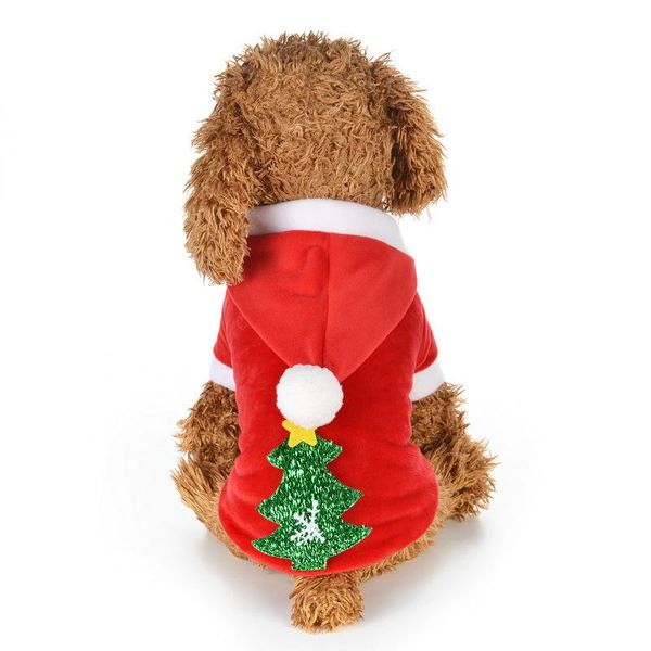 

dog apparel christmas pet clothes sweater cute elk snow tree flake wool cat