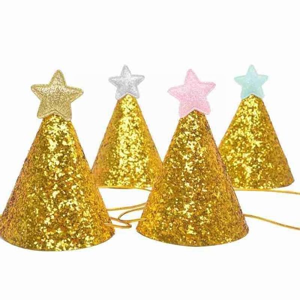 

party hats glitter cloth hat crown 1pc birthday for 2 3 year old baby boy girl r8a1
