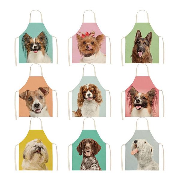 

aprons home cartoon dog pattern house cleaning apron for children child men kitchen woman women