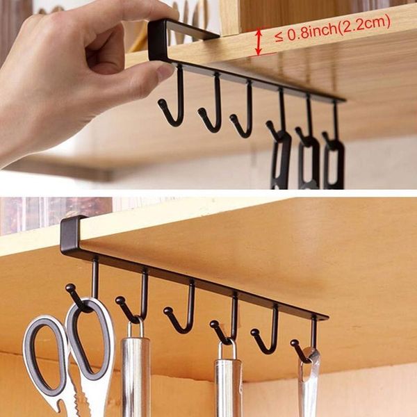 

tablewine racks 2pcs mug hooks cups glasses storage kitchen utensil ties belts and scarf hanging hook rack holder under cabinet clo