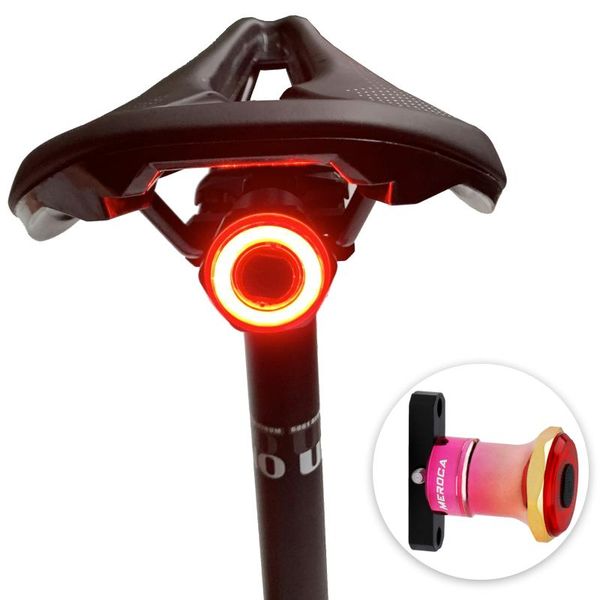 

bike lights smart tail light back brake waterproof usb rechargeable safety taillight rear bicycle