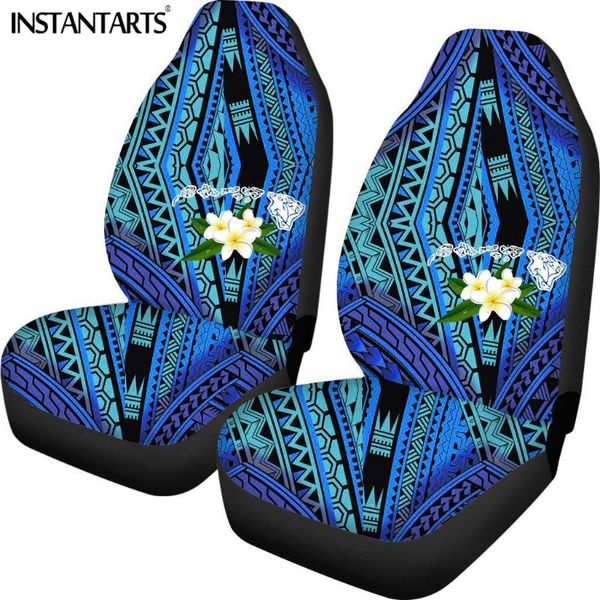 

car seat covers instantarts polynesian tribal plumeria design comfortable 2pcs set interior decor vehicle cushion cover
