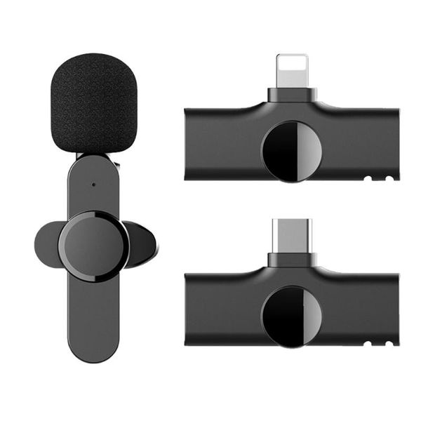 

microphones ep033 wireless lavalier microphone mini lapel clip mic for recording vlog interview live android