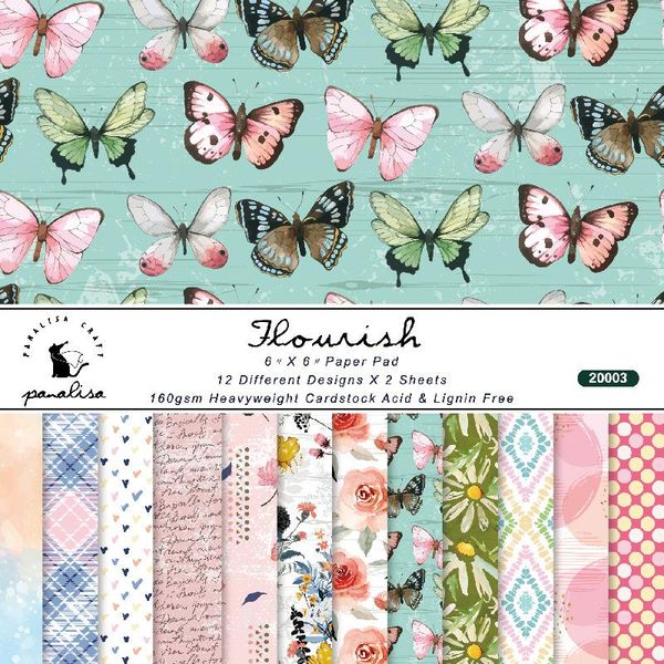 

other arts and crafts 24pcs butterfly scrapbook paper scrapbooking pack handmade craft background pad rural design origami
