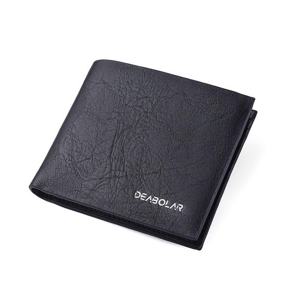 

wallets men's wallet short paragraph slim personality horizontal and vertical ultra-thin card package, Red;black