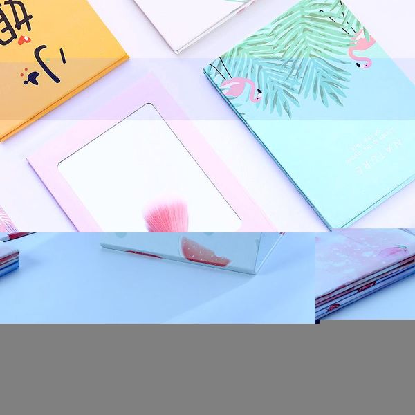 

mirrors hd cute rectangle deskmakeup mirror removable portable folding paper cartoon cosmetic vanity make up tool