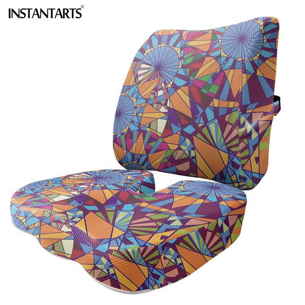 

seat cushions instantarts 3d mandala design easy clean cushion for leaning washable car soft protector non-slip