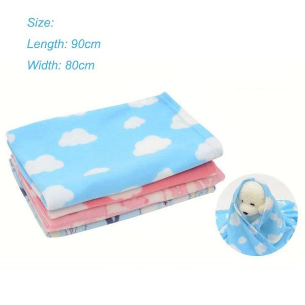 

90cm*80cm pet blanket dog cat sleep mat soft coral velvet winter warm bed mats puppy cushion for small large dogs kennels & pens