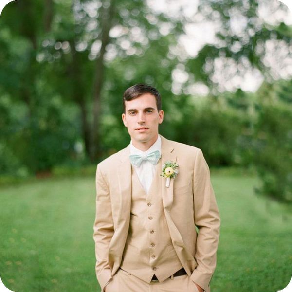 

men's suits & blazers champagne slim fit linen men wedding tuxedos groom wear 3 pieces (jacket+pants+vest) prom blazer costume hom, White;black