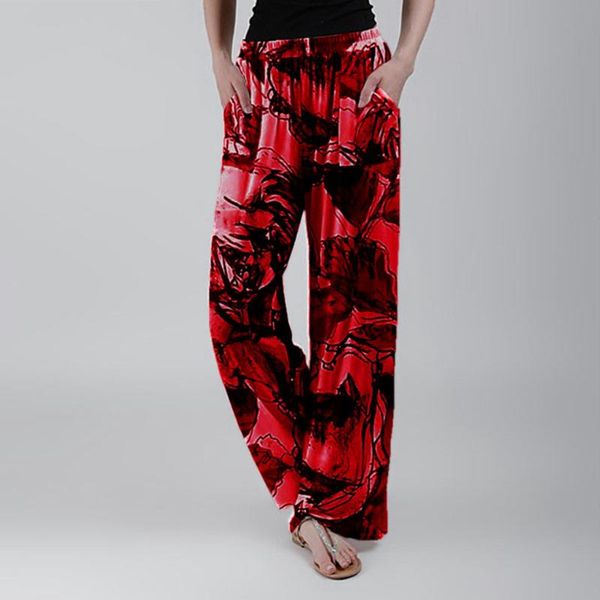 

women's leggings womens workout pants casual print long loose ladies trousers elastic waist pant plus size high legging, Black