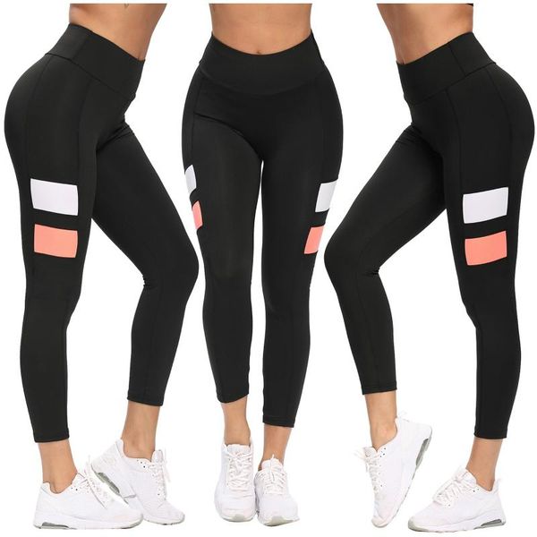 

leggings sport fitness madam slim hip-lifting high elastic seamless thickening moisture wicking yoga pants outfits, White;red