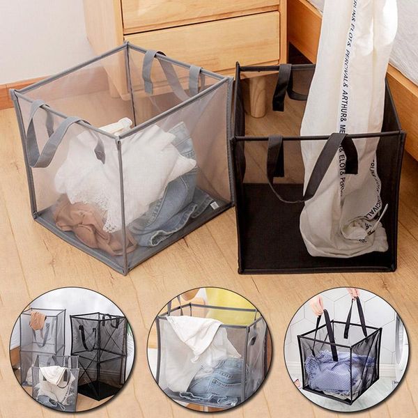 

home folding dirty clothes hamper laundry basket storage bucket toy dust bag bags
