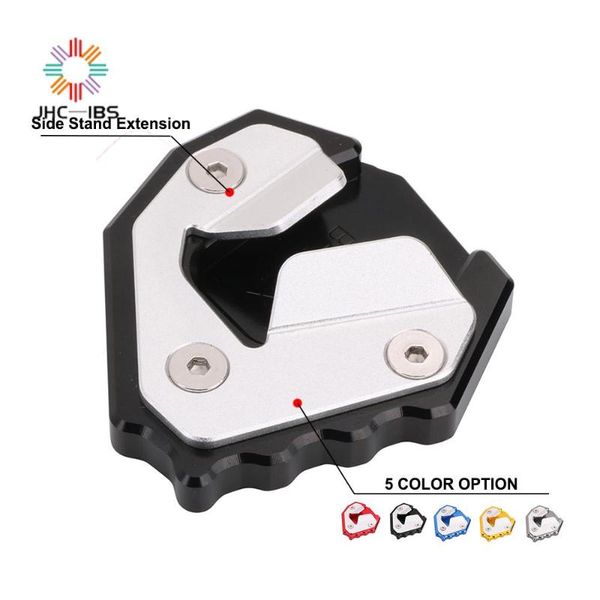 

pedals motorcycle kickstand cnc aluminum side stand extension plate pad support for s1000xr s 1000xr 1000 xr 2021