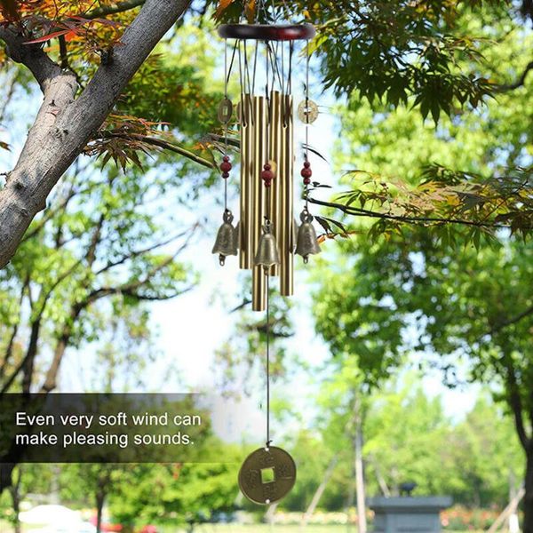 

decorative objects & figurines ornament wind chime outdoor symbol feng shui yard 4 tubes 55*9cm decor garden