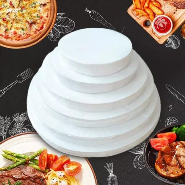 

tools & accessories 40/48/72/pcs hamburg paper parchment non-stick baking oilpaper for burger press pizza pastry bbq oven patty maker kitche
