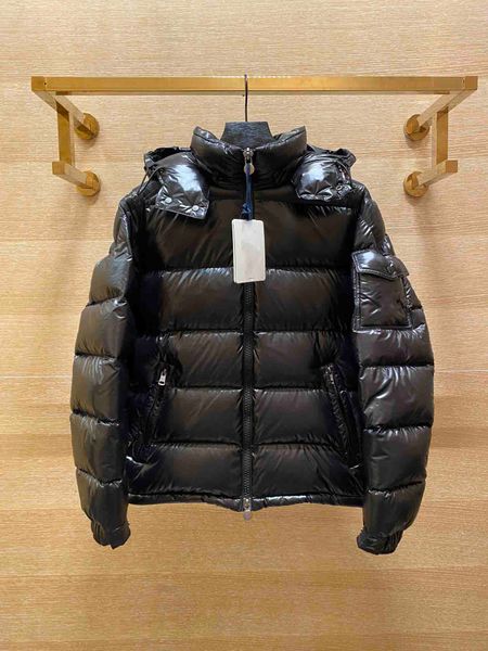 

2021 new winter mens down jacket fashion trend jacket cotton-padded jacket couple thick warm men and women short, Black