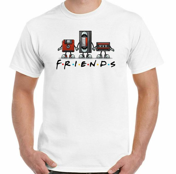 

friends t-shirt audio cassette music 2 tone northern soul rock ska reggae dance, White;black