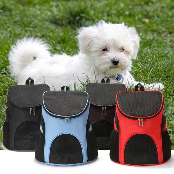 

dog car seat covers pet carrier cat outdoor travel bag mesh breathable double shoulder backpack front chest bags for dogs cats puppies