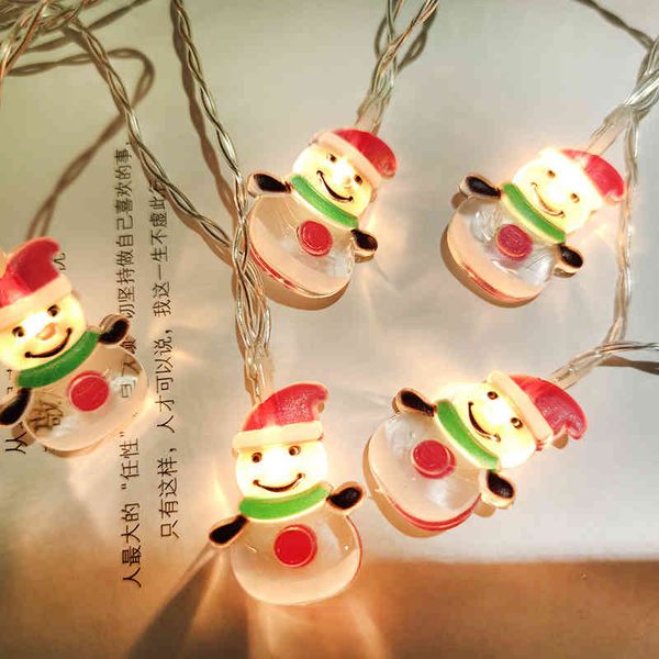 

christmas led lights santa claus snowman string tree pendant room layout decorative